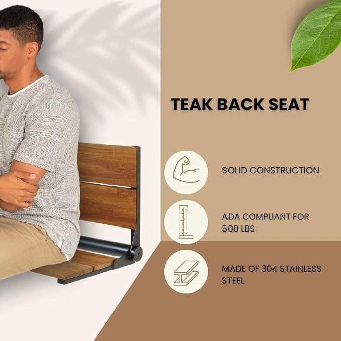 Teak Shower Seat - Image 2