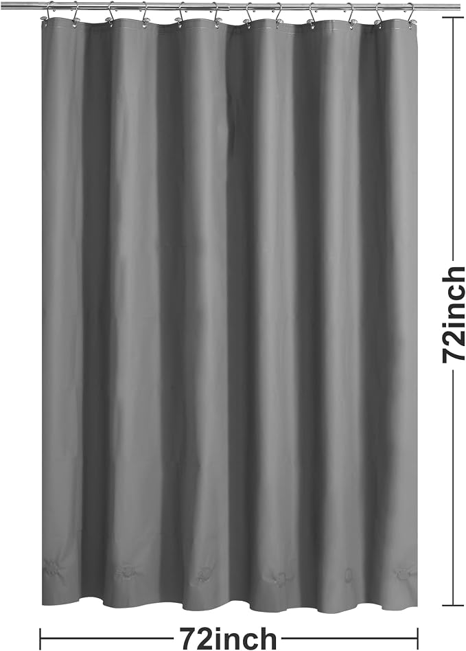 Barossa Design Gray Shower Curtain Liner - Image 7