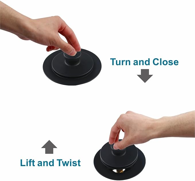 Matte Black Tub Drain and Overflow Kit - Image 3