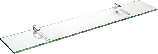 Spancraft Glass M-12x18-Chrome Monarch Glass Shelf by Spancraft