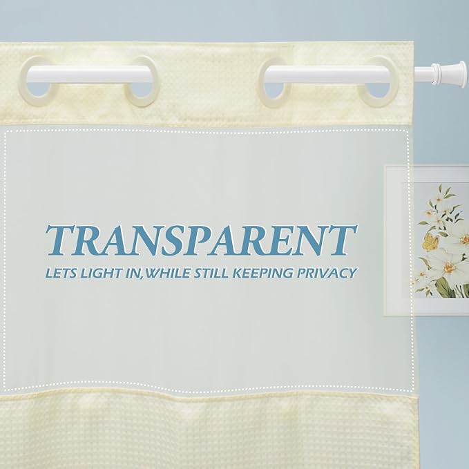 Ivory Stall Hotel Shower Curtain - Image 5