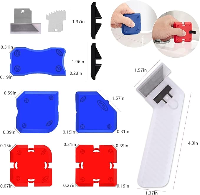 11 Piece Set ，Professional Caulking Tool Kit - Image 2
