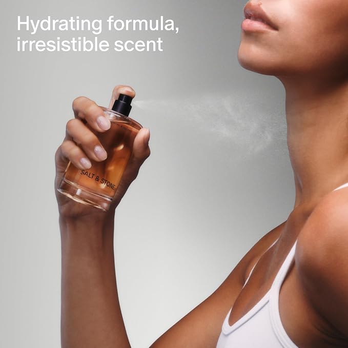 Salt & Stone Body Mist, Bergamot & Hinoki Scent, Skincare Infused Hair & Body - Image 2
