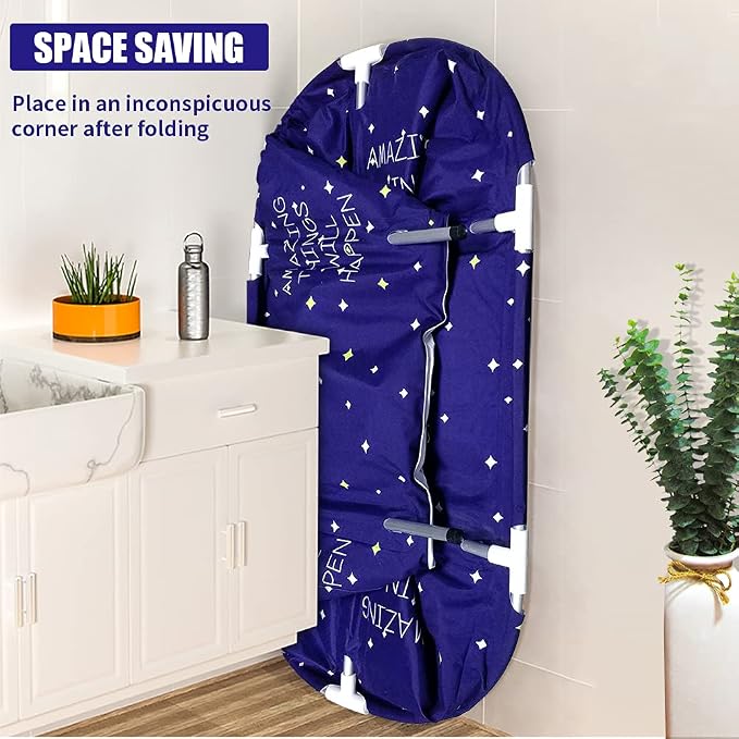 BESTHLS Portable Bathtub for Adult, Foldable Bathtub Portable Soaking Bath Tub - Image 4