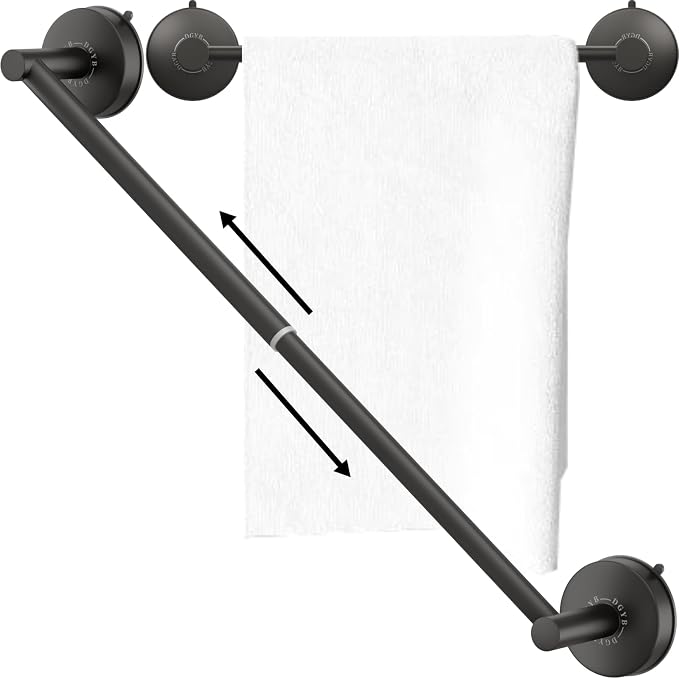 DGYB Adjustable Suction Cup Towel Bar by DGYB