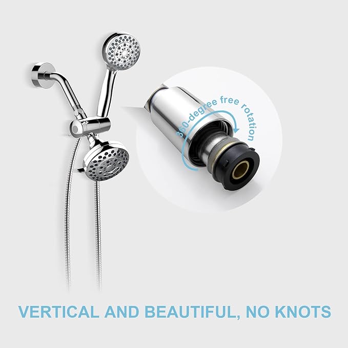 OFFO Shower Hose, 198 in Kink Free Stainless Steel Shower Hose Attachment - Image 2