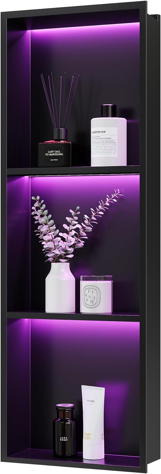 3-Tiers 12x36Inch Wall Niche by Unknown