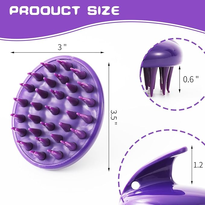 Cat Brush with Soft Rubber Pins, Washable Silicone Pet Brushes - Image 5