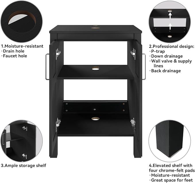 YOURLITE Bathroom Vanity with Sink - Image 5