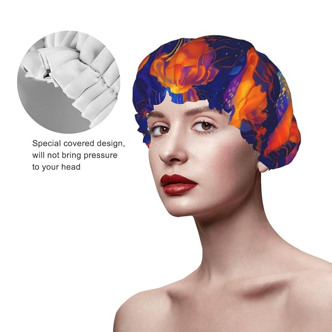 Fantasy Nautical Jellyfish Shower Cap - Image 4