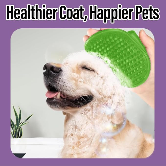 2 Pcs Self Cleaning Slicker Brush & Bath Brush - Image 8
