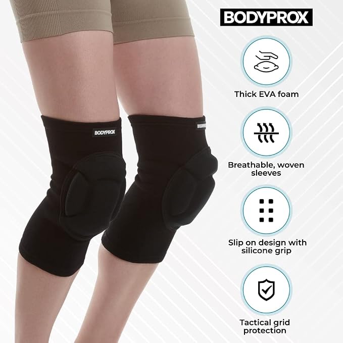 Bodyprox Protective Knee Pads, Thick Sponge Anti-slip, Collision Avoidance Knee - Image 3