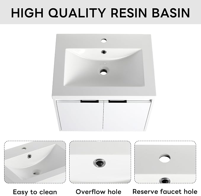 24“ Floating Bathroom Vanity - Image 4