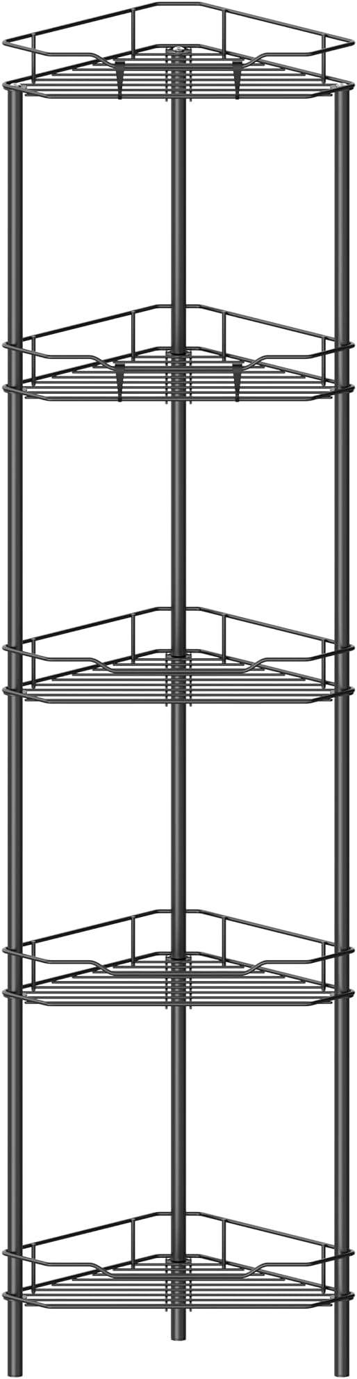 5 Tier Floor Standing Corner Shower Caddy Organizer Shelf by HuggieGems