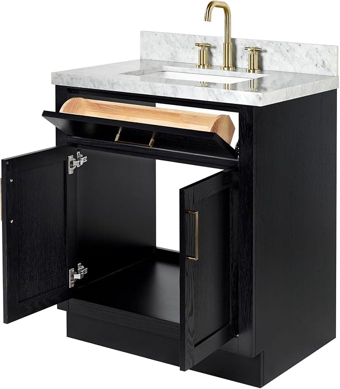 ARIEL Hepburn 31 Inch Single Rectangular Sink Bathroom Vanity - Image 6