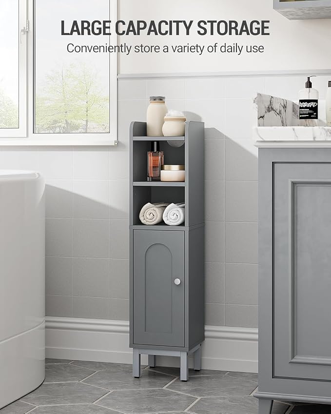 Bathroom Storage Cabinet, Small Corner Floor Cabinet - Image 4