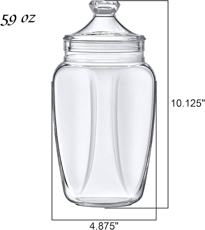 Amazing Abby - Eleanor - Plastic Bathroom Canister, Acrylic Apothecary Jar - Image 4
