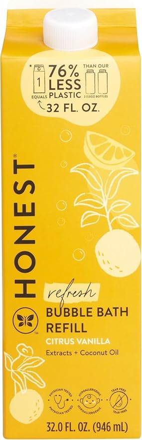 The Honest Company Foaming Bubble Bath Refill Carton Gentle by TheHonestCompany