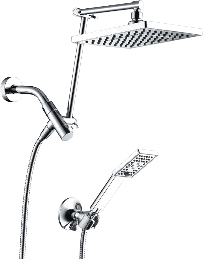 BRIGHT SHOWERS High Pressure Rain Shower Head Combo by BRIGHTSHOWERS