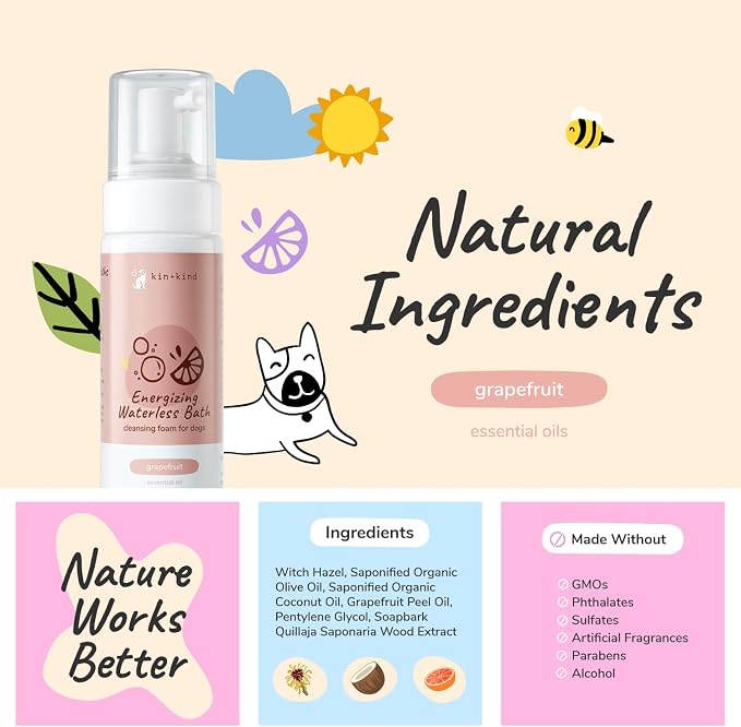 kin+kind Waterless Dry Shampoo for Dogs - Image 4