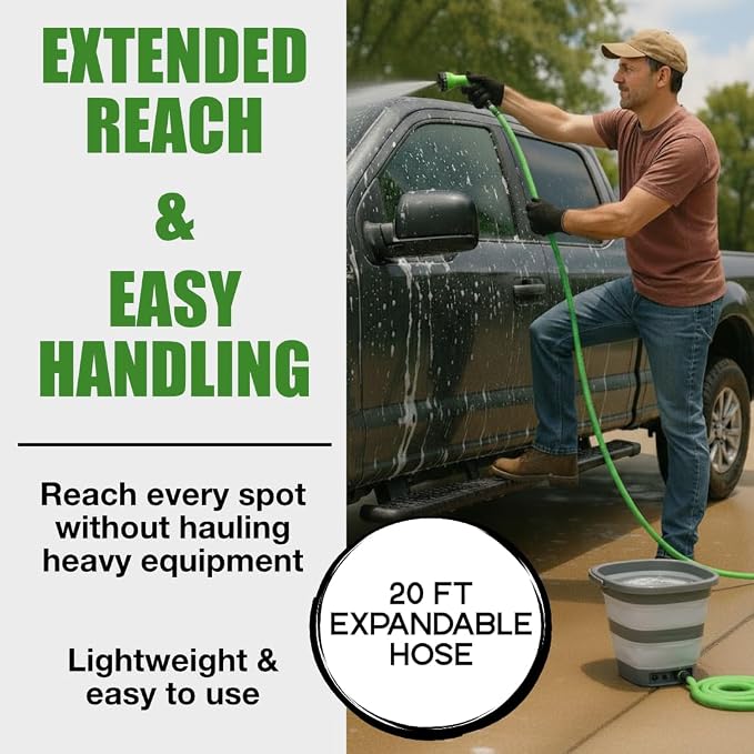Rinse Kit & Portable Shower | Battery Powered - Image 4