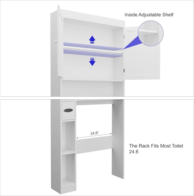 Over-The-Toilet Storage Cabinet - Image 4