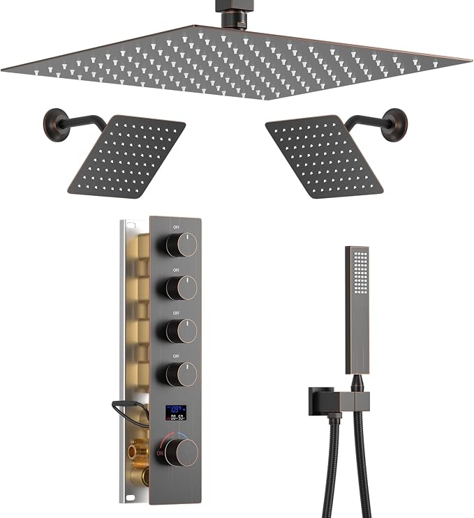 Oil Rubbed Bronze Digital Display Shower System by KATAIS
