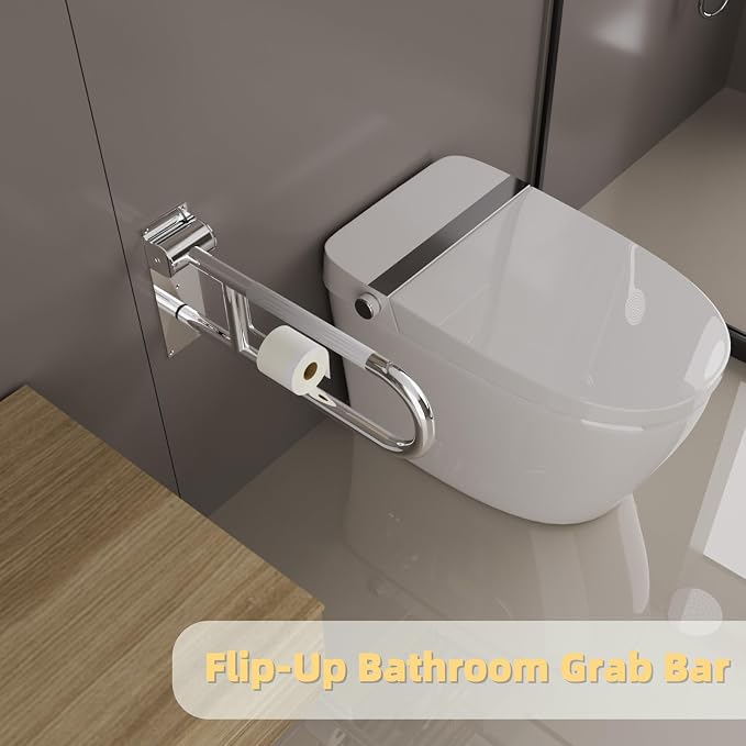 Toilet Grab Bar, Fold Down Grab Bar - Image 4