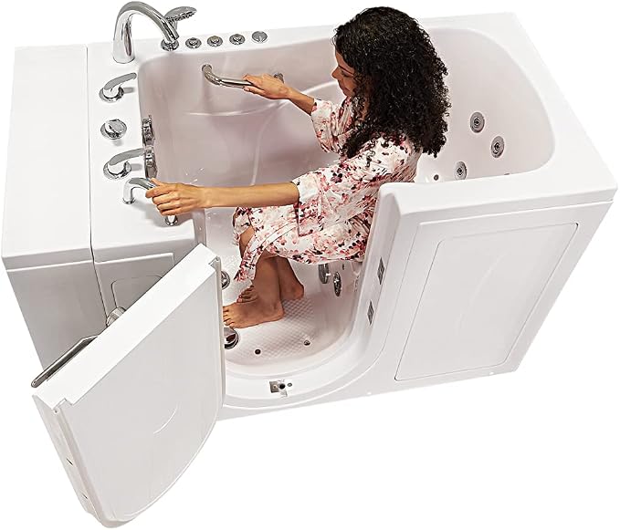 Ella Capri 30"x52" Acrylic Air and Hydro Massage Walk-In Bathtub - Image 5