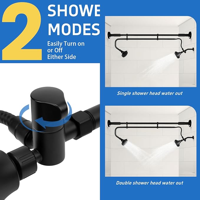 Tandem Shower Heads, Double Shower Head - Image 5