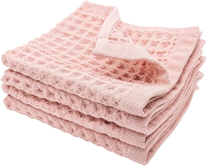 sea me at home Waffle Washcloths Set, 100% Turkish Cotton by seameathome