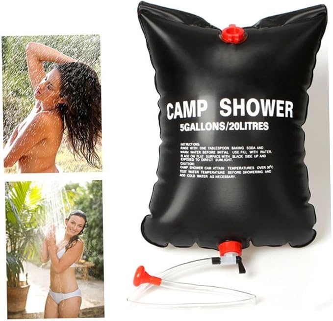 Solar Camp Shower Bag Solar Heated Outdoor Shower Bag Portable Bathing - Image 3