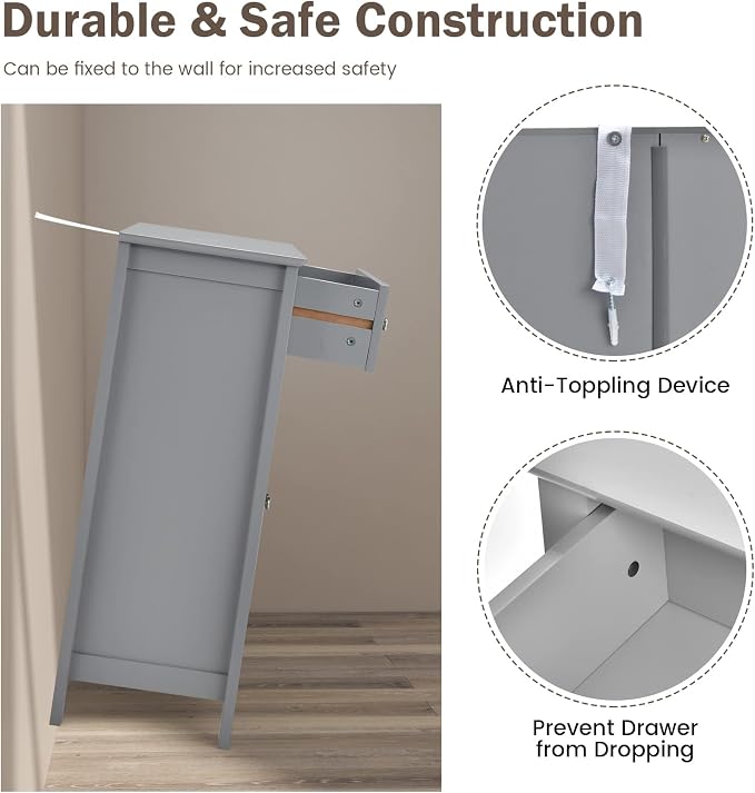 Giantex Bathroom Storage Cabinet - Image 4