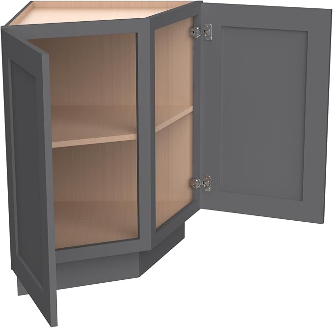 Corner Cabinet for Kitchen Bathroom, Solid Wood Frame - Image 4