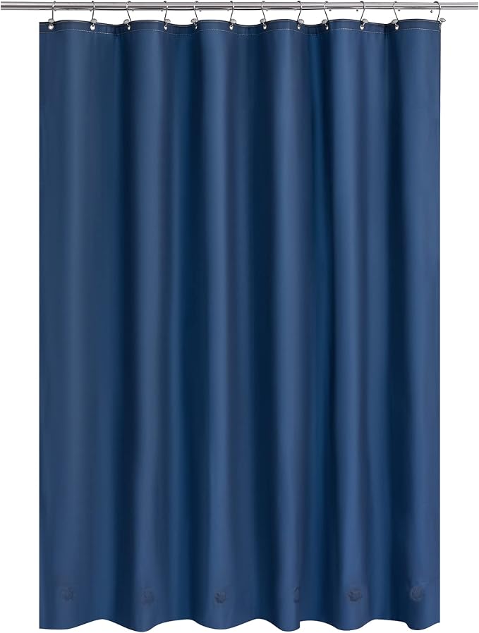 Barossa Design Navy Shower Curtain Liner by BarossaDesign