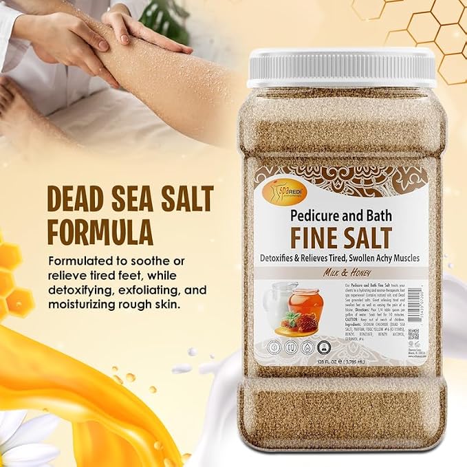 SPA REDI - Detox Foot Soak Pedicure and Bath Fine Salt, Milk and Honey - Image 3