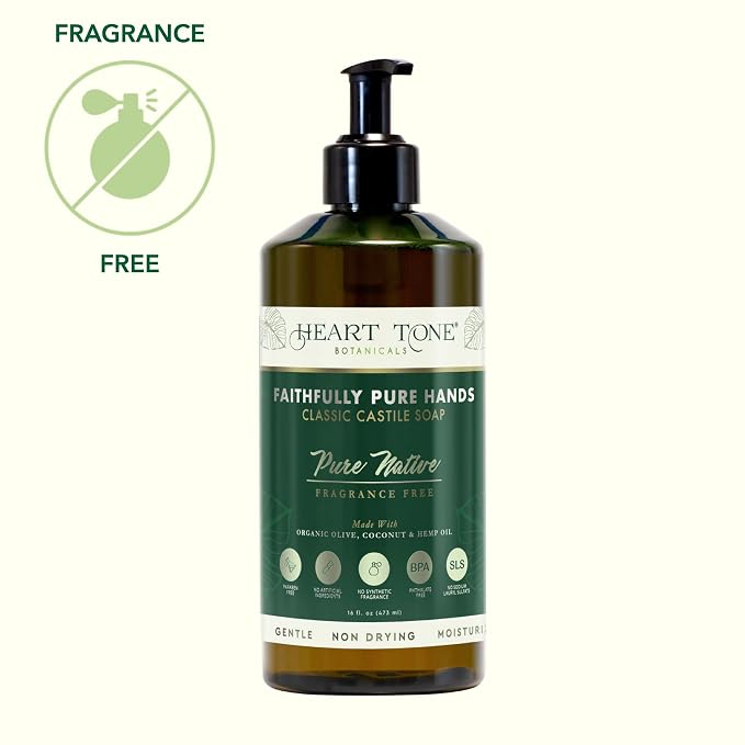 Liquid Castile Soap | Organic Olive and Coconut Oils | Non Drying Formula - Image 5