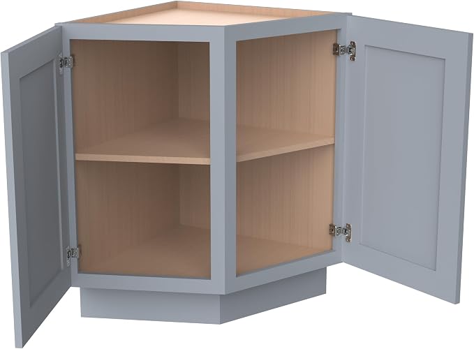 Corner Cabinet for Kitchen Bathroom, Solid Wood Frame - Image 7