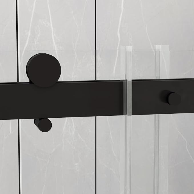 Sunrosa Semi-Frameless Glass Shower Door, Shower Door - Image 2