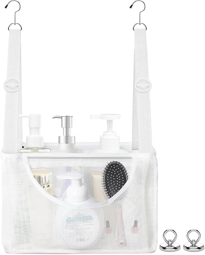 PVC Mesh Hanging Shower Caddy Organizer by Unknown