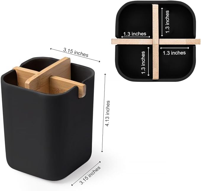 Aoheuo Bamboo-Toothbrush Holders-Multifunctional-Electric Toothbrush-Storage - Image 7