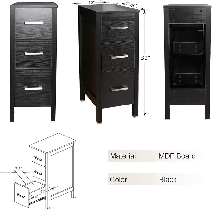 eclife 48" Modern Bathroom Vanity Sink Combo Freestanding Cabinet - Image 4