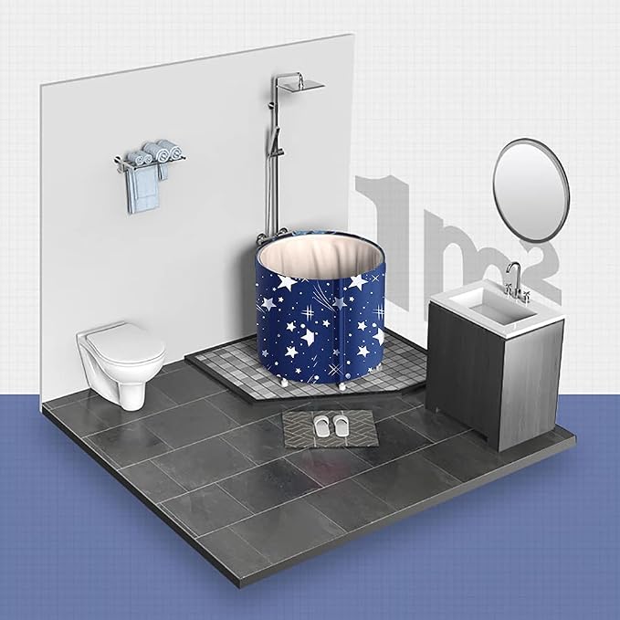 BDL Portable Bathtub, Foldable Adult Japanese Soaking Bath Tub, BDL - Image 7