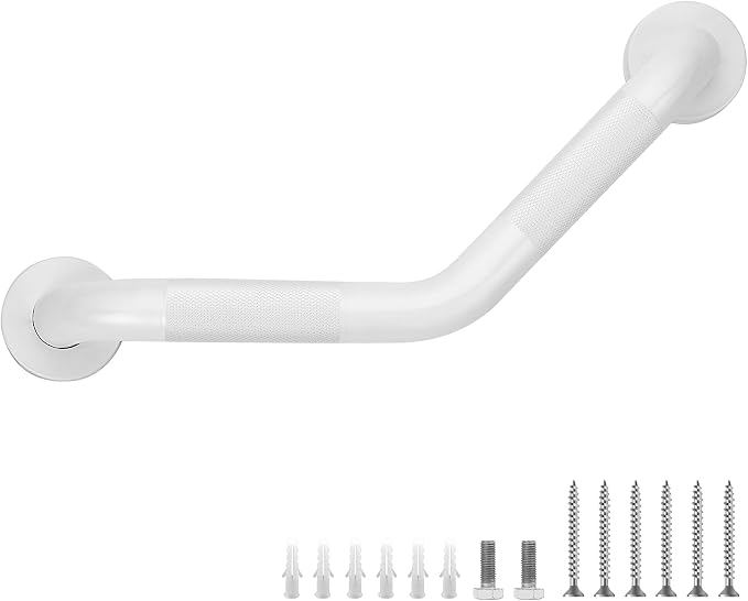 Grab Bars for Bathtubs and Showers- 1-1/4 x 16 Angled Shower Grab Bar for by JOY+DECOR