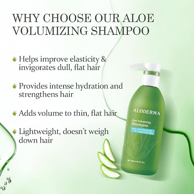 Aloderma Aloe Volumizing Shampoo - Image 3
