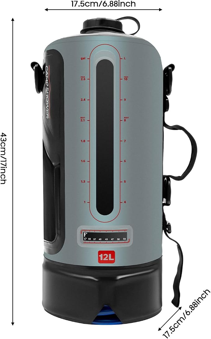 3 Gallon Portable Pressure Camp Shower - Image 9