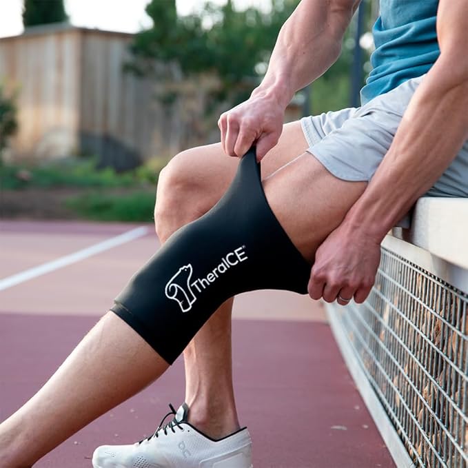 TheraICE Knee Ice Pack Wrap Compression Sleeve - Image 5