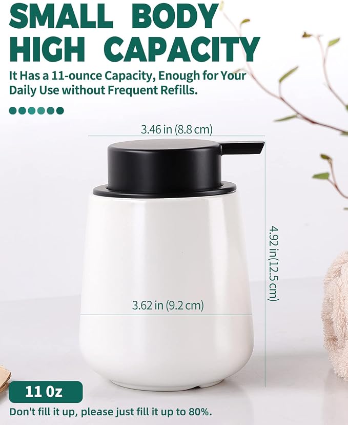 Bosilunlife Liquid Soap Dispenser - 12Oz Lotion Dispenser - Image 4