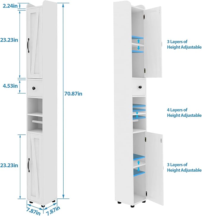 Tall Bathroom Storage Cabinet - Image 2
