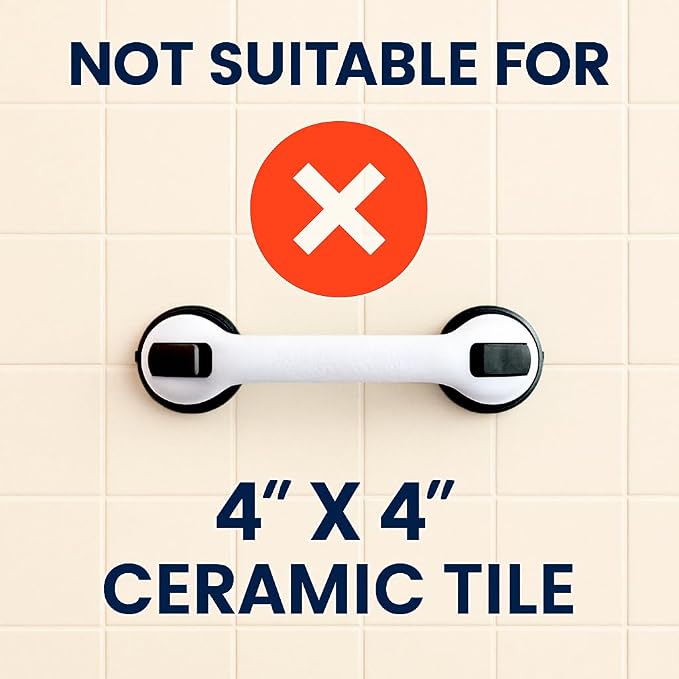 2 Pack Grab Bars for Bathtubs and Showers, Shower Handles for Elderly Seniors - Image 4